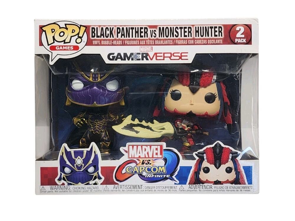 Funko Pop! Vinyl GamerVerse 2 Pack - Black Panther vs Monster Hunter